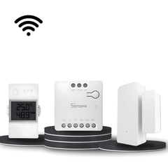 SONOFF WiFi smart devices including switches, plugs and sensors for automation, security and connected home control