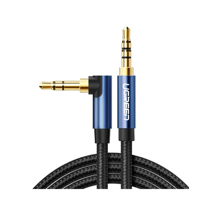UGREEN 3.5mm Male to Male 90° Angled Audio Cable Gold-Plated AV112