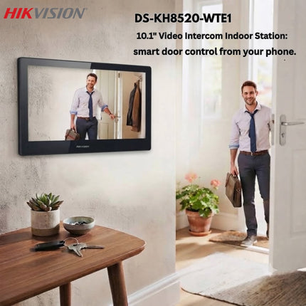 شاشة انتركم هيكفيجن IP ذكية 10.1 إنش تعمل باللمس – DS-KH8520-WTE1