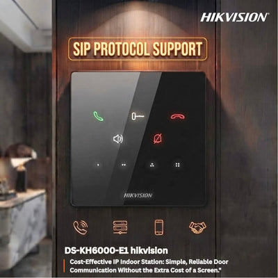 Hikvision IP Video Intercom Indoor Station without Screen with PoE – DS-KH6000-E1