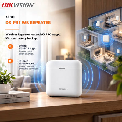 Hikvision AX PRO 433MHz Wireless Signal Repeater – DS-PR1-WB