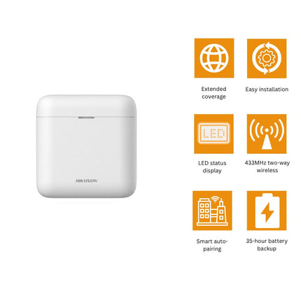 Hikvision AX PRO 433MHz Wireless Signal Repeater – DS-PR1-WB