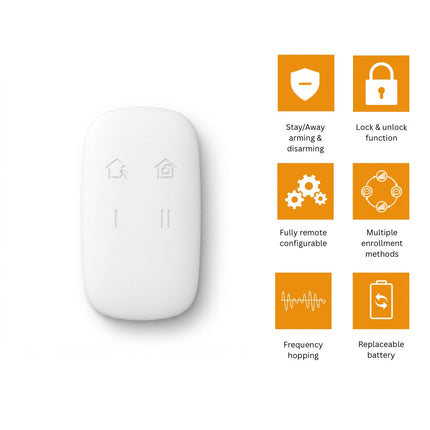 ريموت تحكم لاسلكي لنظام إنذار هيكفيجن AX PRO بتردد 433MHz – DS-PKF1-WB