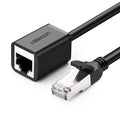 سلك تمديد إيثرنت يوجرين من RJ45 إلى Cat 6 FTP لون اسود | NW112
