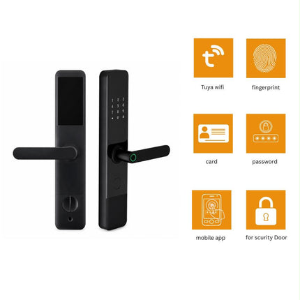 Tuya WiFi Smart Electronic Door Lock – Fingerprint, Card, Password & App Control