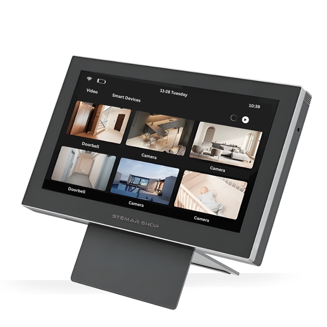 EZVIZ SD7 Smart Indoor Display | 7-Inch Touchscreen | Live View & Playback for EZVIZ Cameras | Smart Home Control Panel | Wi-Fi Connectivity