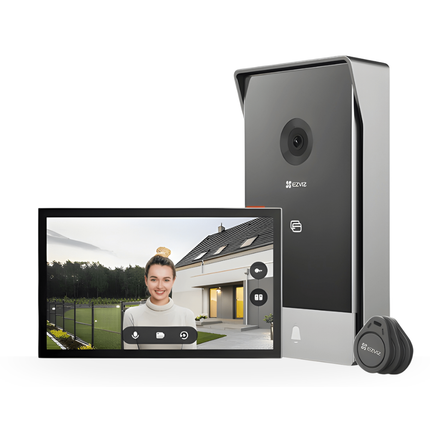 EZVIZ CP7 2K Smart Home Video Door Phone | Touchscreen Indoor Monitor | Two-Way Talk | Smart Notifications | Night Vision | Wi-Fi Video Door Entry System