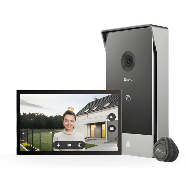EZVIZ CP7 2K Smart Home Video Door Phone | Touchscreen Indoor Monitor | Two-Way Talk | Smart Notifications | Night Vision | Wi-Fi Video Door Entry System