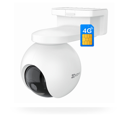 EZVIZ EB8/SP 2K Pan & Tilt 4G Battery Camera | Outdoor Wireless Security | Solar Panel Supported | 3MP Resolution | Motion Alerts | Two-Way Talk | Weatherproof