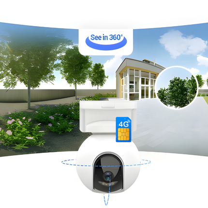 EZVIZ EB8/SP 2K Pan & Tilt 4G Battery Camera | Outdoor Wireless Security | Solar Panel Supported | 3MP Resolution | Motion Alerts | Two-Way Talk | Weatherproof