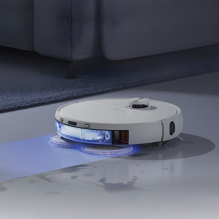 EZVIZ RS2 Robot Vacuum & Mop Combo | Self-Cleaning Base, Smart Mapping, 2-in-1 Powerful Suction & Mopping | Works with Alexa & Google Home | Automatic Dust & Water Management