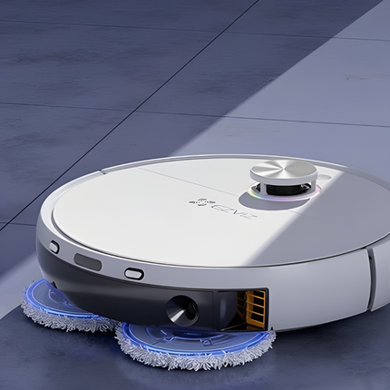 EZVIZ RS2 Robot Vacuum & Mop Combo | Self-Cleaning Base, Smart Mapping, 2-in-1 Powerful Suction & Mopping | Works with Alexa & Google Home | Automatic Dust & Water Management