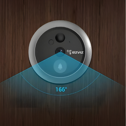 EZVIZ DP2C 2MP Wire-Free Peephole Door Camera | Smart Display | Motion Detection | Two-Way Talk | Night Vision | Easy Installation