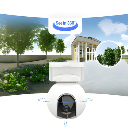 EZVIZ CB8 2K Wi-Fi Smart Camera | 3MP Outdoor PT Camera with Solar Support | Pan & Tilt | Color Night Vision | Two-Way Audio | Smart Motion Detection | 126m JD