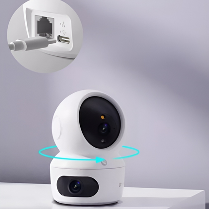 EZVIZ H7C Dual-Lens 2K+ Pan & Tilt Wi-Fi Camera | 4MP + 4MP Dual View | Auto Tracking | Two-Way Talk | Human Detection | Smart Home Security