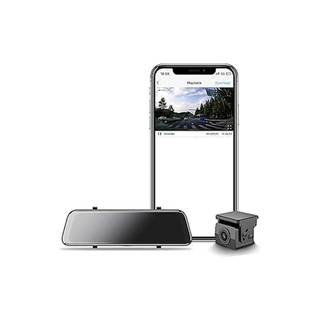 Hikvision AE-DC4928-K60PRO 2K Mirror Dash Camera with Rear Camera, 9.35-inch Touchscreen & Wi-Fi