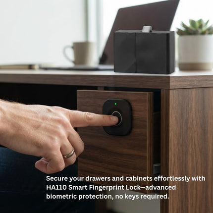 HA110 Biometric Fingerprint Lock for Drawers & Cabinets – Keyless Security
