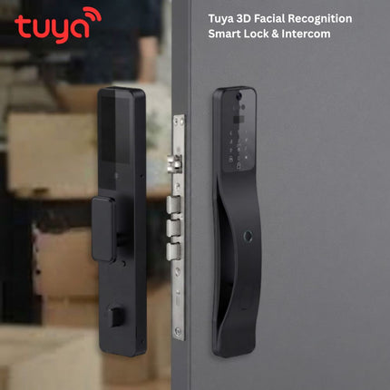Tuya 5-in-1 3D Face Recognition Smart Door Lock with Camera & Wi-Fi