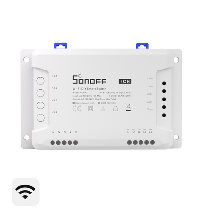 SONOFF 4CHPROR3 4-Gang Wi-Fi Smart Switch with RF Control (1/10)