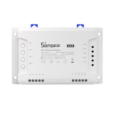 SONOFF Smart Wi-Fi 4-Channel Relay Switch 10A/Gang | RF & Remote Control | DIN Rail | 4CHPROR3