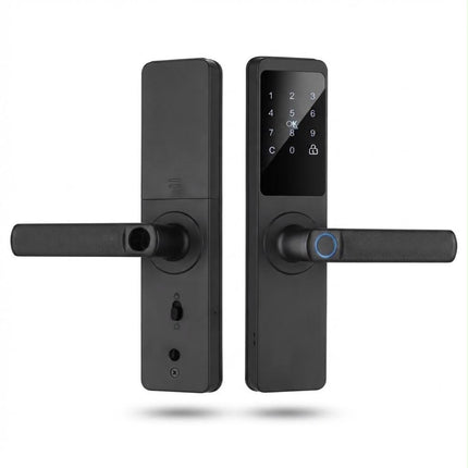 Tuya WiFi Biometric Smart Door Lock – Fingerprint, Password, Card & App Control