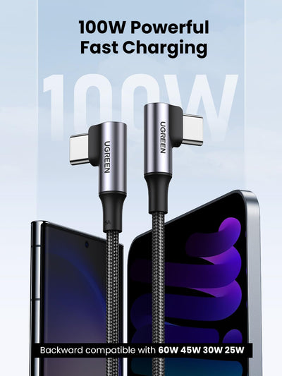 UGREEN Right Angle USB-C Cable US335 – view 2