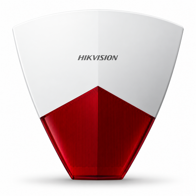 Hikvision Wired External Sounder with Red Strobe Light – DS-PS102X/RED