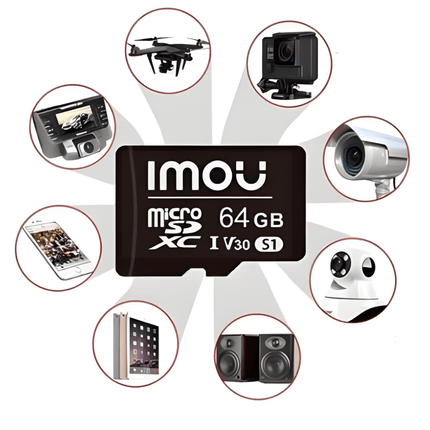 64GB SD Card | High-Speed Storage | Compatible with IMOU Cameras | Reliable Smart Home Recording