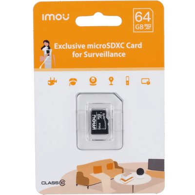64GB SD Card | High-Speed Storage | Compatible with IMOU Cameras | Reliable Smart Home Recording