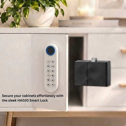 HA020 Smart Cabinet Lock with Fingerprint & Digital Keypad – Keyless Access