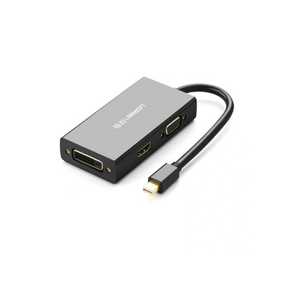 UGREEN Mini DisplayPort to HDMI VGA DVI 3-in-1 Converter Black MD114