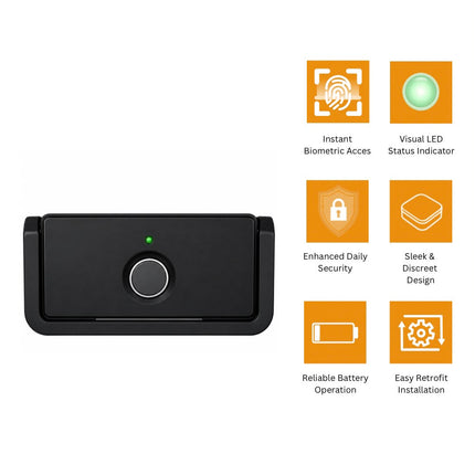HA051 Smart Fingerprint Drawer & Cabinet Lock – Keyless Biometric Access