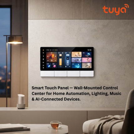 Tuya 6-Inch Smart Home Control Panel – Android Touchscreen with Zigbee Gateway & 4 Smart Switches