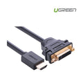 UGREEN HDMI Male to DVI 24+5 Female Adapter Cable 22cm Black | 20136