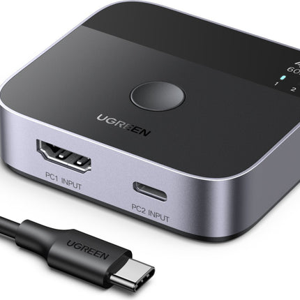 UGREEN USB-C and HDM 2 In 1 Out 4K@60Hz HDMI Switch | AW503 | 55452