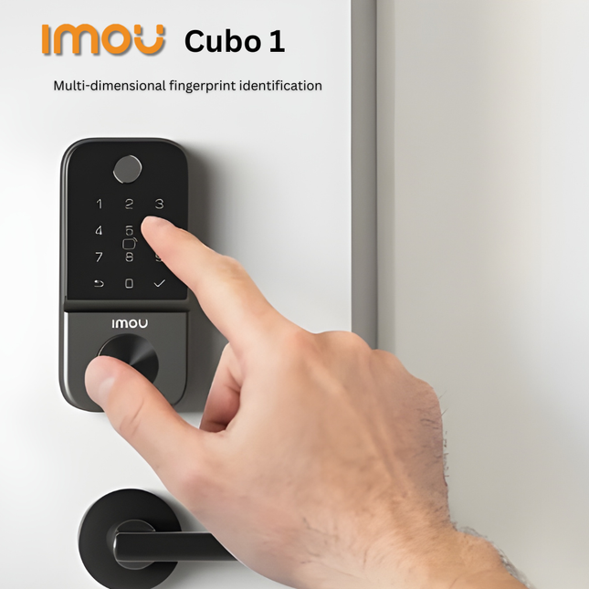 IMOU Cubo 1 Smart Door Lock | Wi-Fi Enabled | Fingerprint & Password Access | Remote Control | Home Security