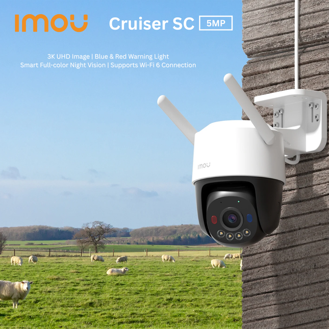 IMOU IPC-K7FP-5H0WF  Cruiser SC 5MP Outdoor Wi-Fi Camera | Smart Home Security | Pan-Tilt | Night Vision | Motion Detection