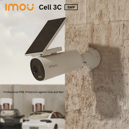 IMOU IPC-K9DCP-3T0WE-V2 Cell 3C| 3MP Solar-Powered Outdoor Wi-Fi Camera | Battery Powered | Full-Color Night Vision | Human Detection | Two-Way Talk | IP66