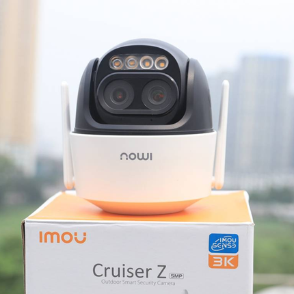 IMOU IPC-S7DP-5M0WEZ Cruiser Z 5MP PT Zoom Lens Wi-Fi Camera | Outdoor Smart Security | Pan-Tilt | Night Vision | Motion Detection