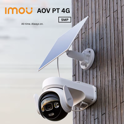 IMOU IPC-B7ED-5M0TEA-EU AOV PT 5MP 4G Outdoor Camera | Smart Home Security | Pan-Tilt | Night Vision | Motion Detection