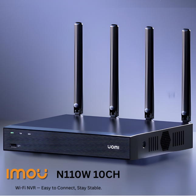 IMOU N110W 10CH Network Video Recorder (NVR) | Wi-Fi Security System | Smart Surveillance | Remote Monitoring