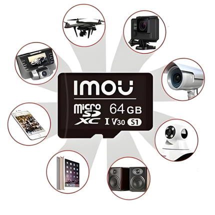 IMOU ST2-64-S1 64GB SD Card | High-Speed Storage | Compatible with IMOU Cameras | Reliable Smart Home Recording