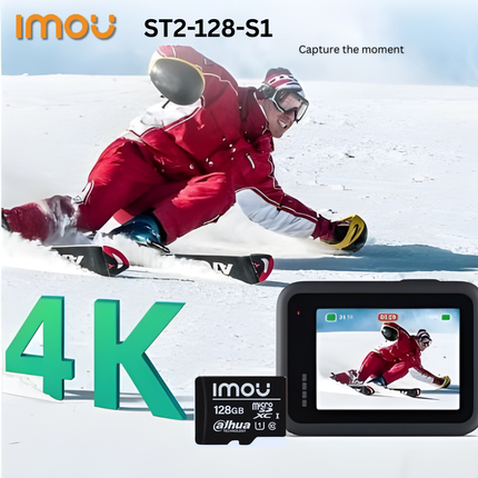 IMOU ST2-128-S1 128GB SD Card | High-Speed Storage | Compatible with IMOU Cameras | Reliable Smart Home Recording