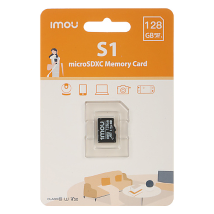 IMOU ST2-128-S1 128GB SD Card | High-Speed Storage | Compatible with IMOU Cameras | Reliable Smart Home Recording