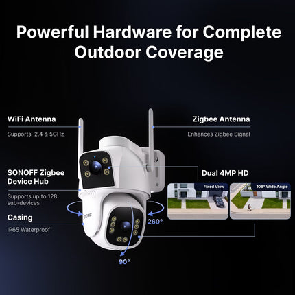 SONOFF CAM-C44HE CAM Outdoor DUO Dual-Lens Camera (3/9)