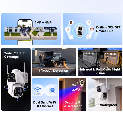 SONOFF CAM-C44HE CAM Outdoor DUO Dual-Lens Camera (8/9)