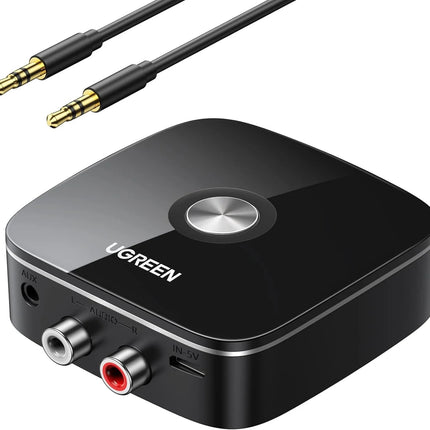 UGREEN 10Meter 3.5mm / 2RCA 5.3 Wireless Streaming Bluetooth Audio Receiver | CM123 | 30445