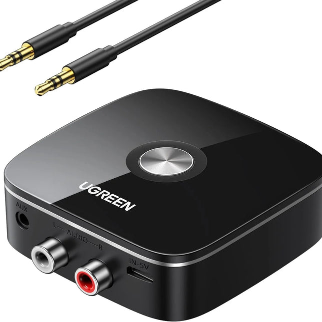 UGREEN 10Meter 3.5mm / 2RCA 5.3 Wireless Streaming Bluetooth Audio Receiver | CM123 | 30445