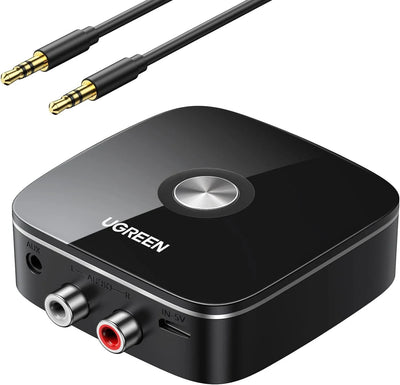UGREEN 10Meter 3.5mm / 2RCA 5.3 Wireless Streaming Bluetooth Audio Receiver | CM123 | 30445