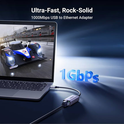 محول شبكة يوجرين USB 3.0 إلى RJ45 Gigabit Ethernet بهيكل ألومنيوم | CM209 | 50922